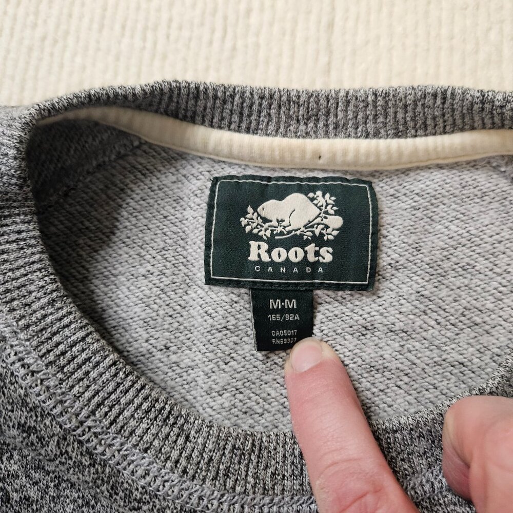 Roots heather gray sweatshirt - size Medium - Picture 9 of 9